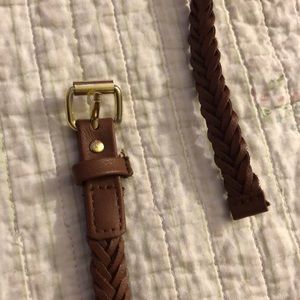 skinny braided belt